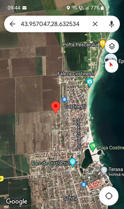 Vand teren 500mp intravilan Costinesti