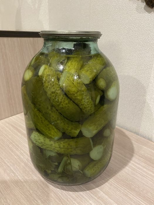 Огурцы консервированные 3л, 2л, ассорти