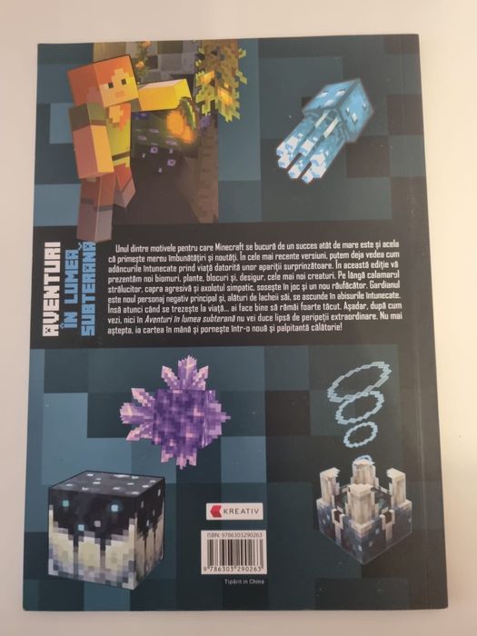 Carte Minecraft - Aventuri în lumea subterană