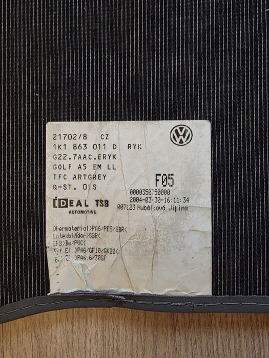 Presuri originale golf 5