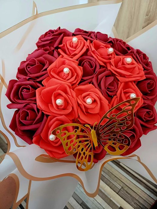 Букет от вечни рози