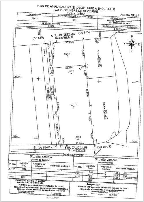 Teren de vanzare Comuna 1 Decembrie Jud.Ilfov