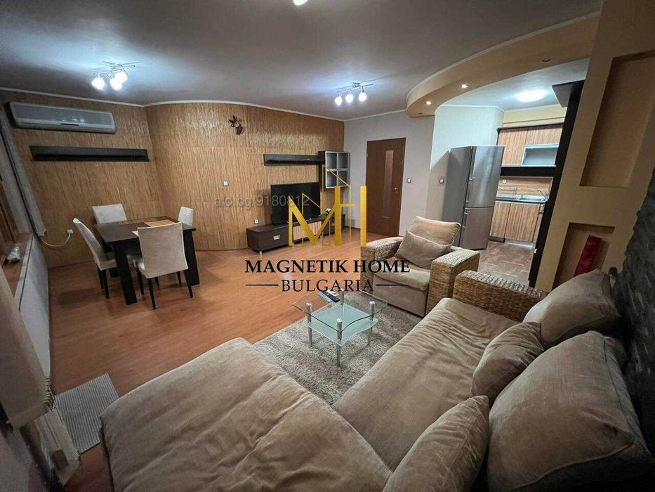 Приказен двустаен апартамент до Руската Гимназия в ж.к. Лазур