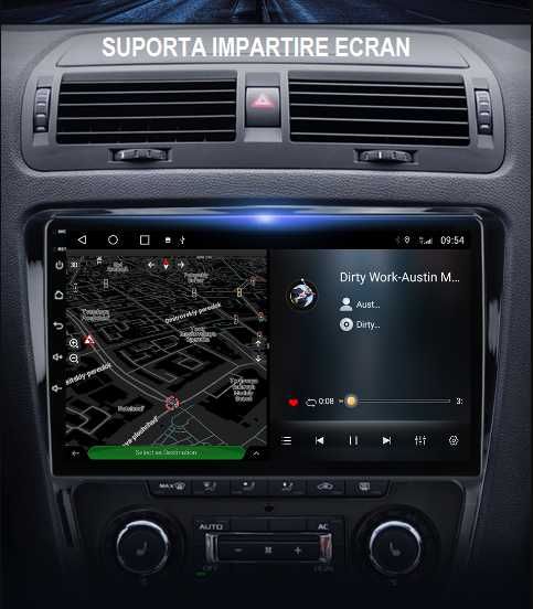 Navigatie dedicată SKODA OCTAVIA 2 / 2005-2012, 8Core, 6G + 128G ,