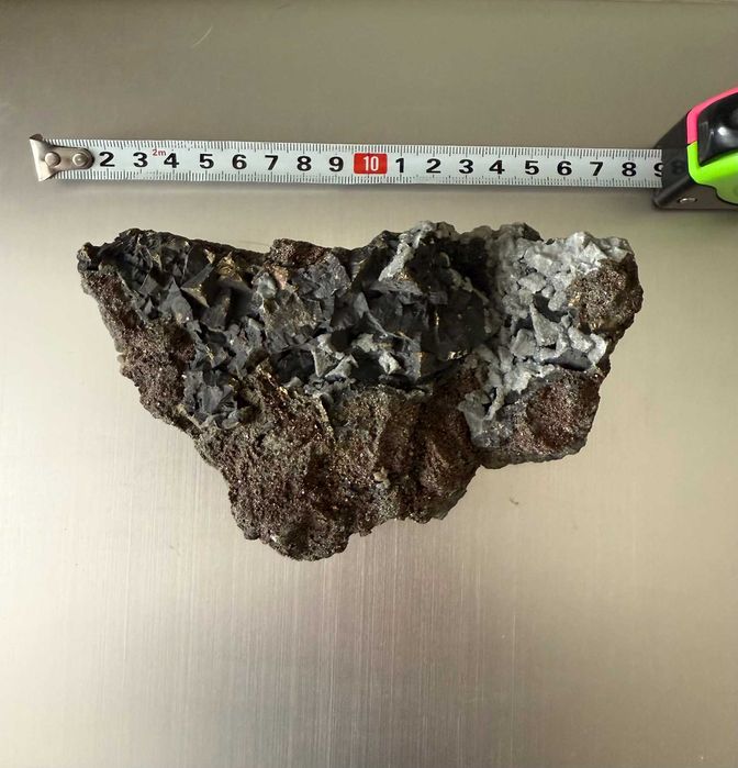 Голям минерален образец – Галенит, Пирит и Калцит от Родопите (824гр.)