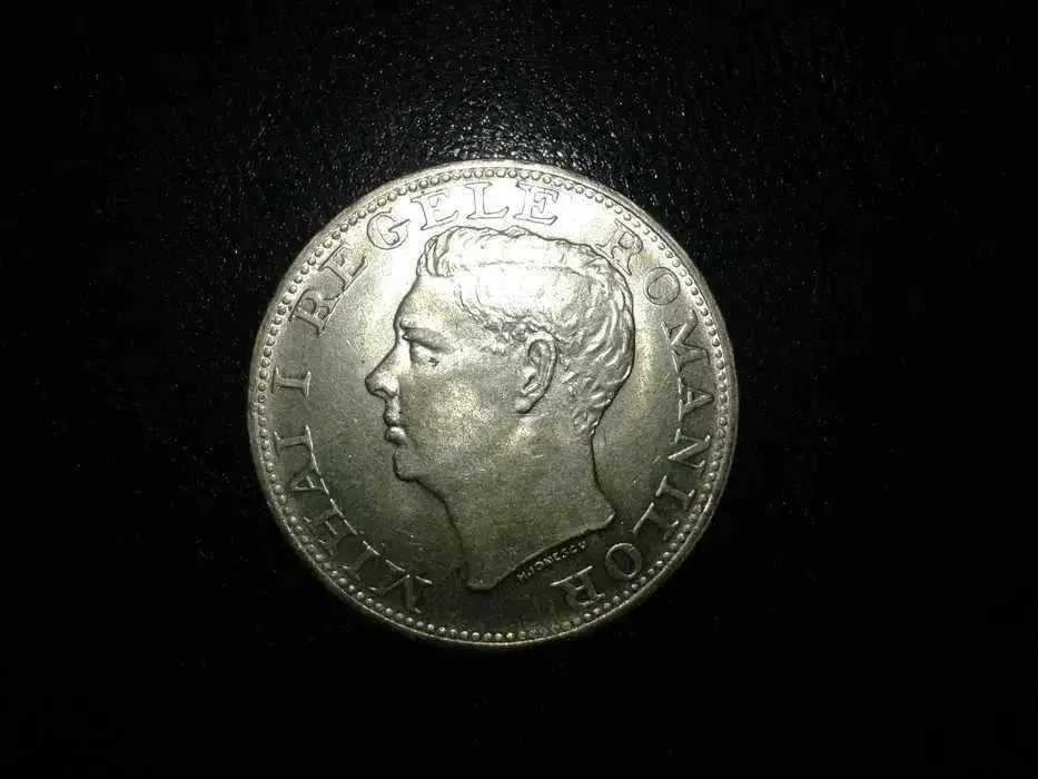 Moneda din Argint 500 lei an 1944 verso Regele Mihai