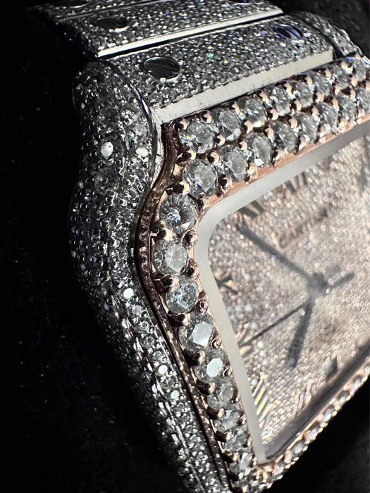 Iced Out Cartier Santos