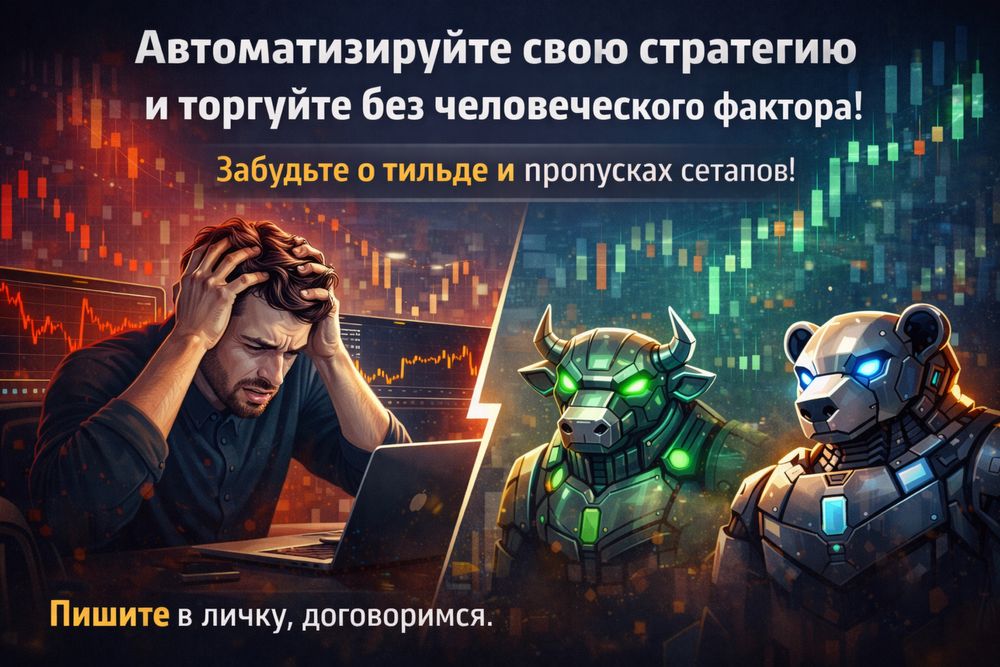 Пишу торговых ботов и боты для бэктеста стратегий под ключ