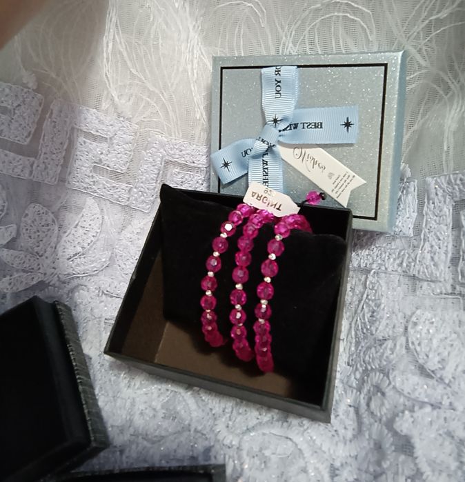 Brățară reglabilă cu biluțe de argint 925.