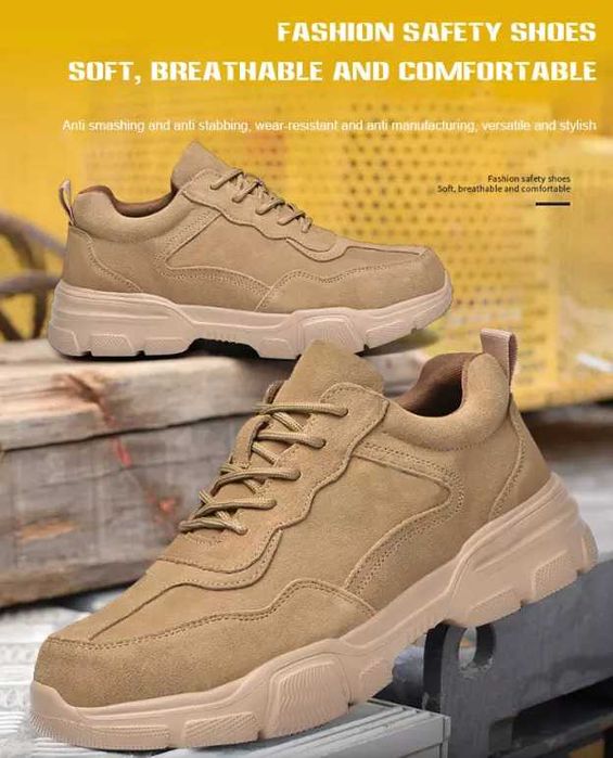 Работни Защитни Обувки с Метално Предпазно Бомбе, Модел-663