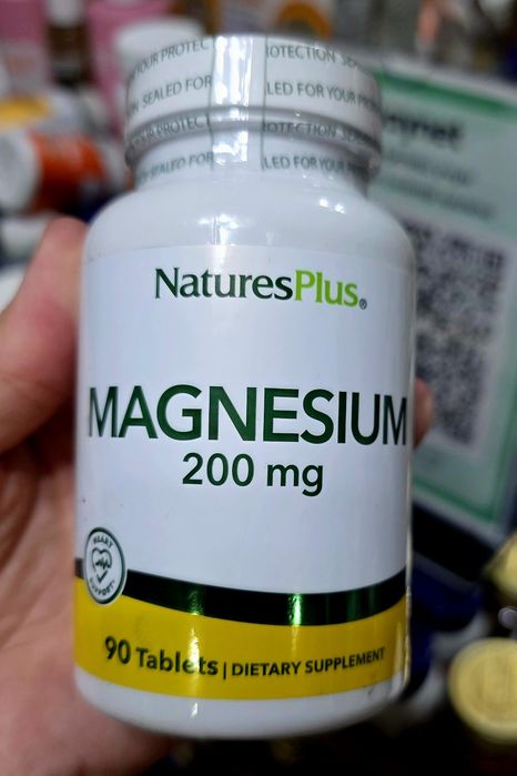 ДОСТАВКИ НЕТ NaturesPlus магний хелатный 200мг на каждую таблетку 90шт