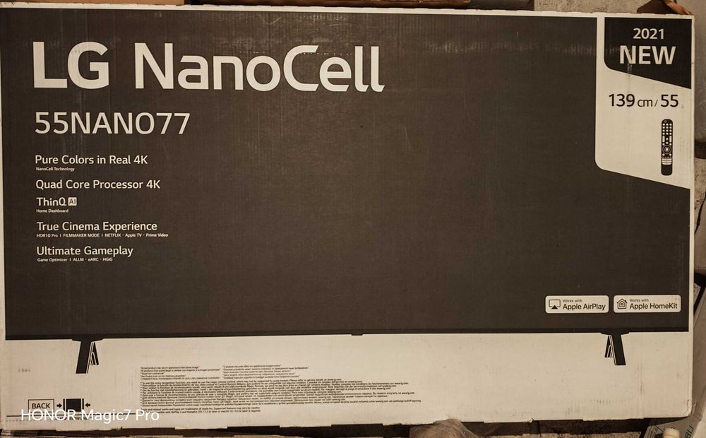 Smart Телевизор LG 55NANO773PA, 55" 4K IPS HDR Nano Cell TV