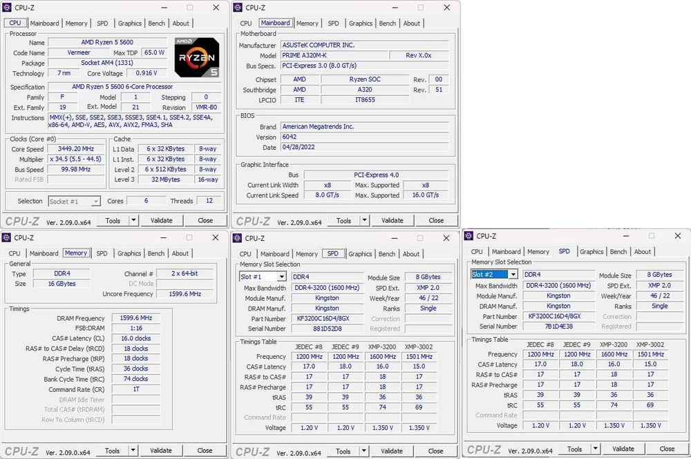 OCAZIE KIT AM4cuWIN11 placa A320M-K+CPU 5600+16gb DDR4 3200+NVME 500GB