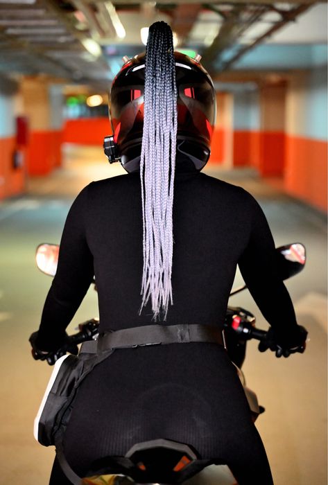 Coada afro pentru casca moto/scuter/atv etc