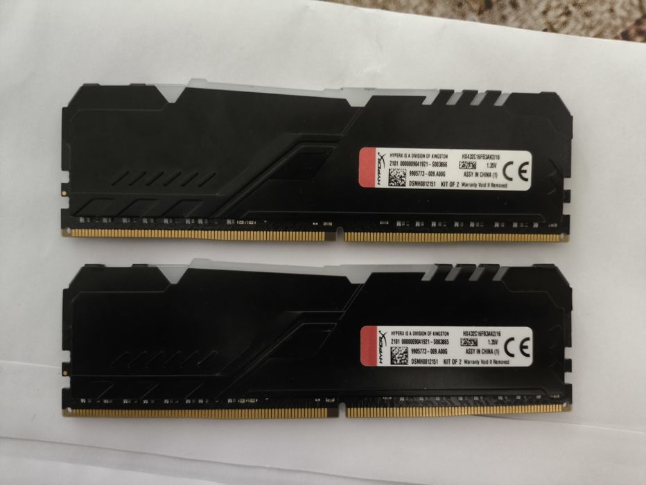 Kit Memorie RAM HyperX Fury RGB 16GB (2x8GB) DDR4 3200MHz CL16