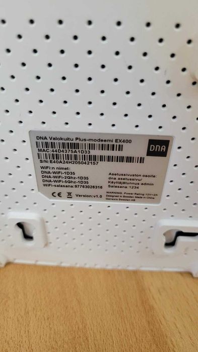 Router gaming 2.4 & 5GHz DNA Plus EX400