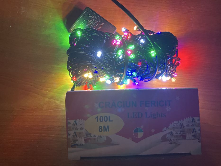 Instalatie  craciun 100 led 8 m