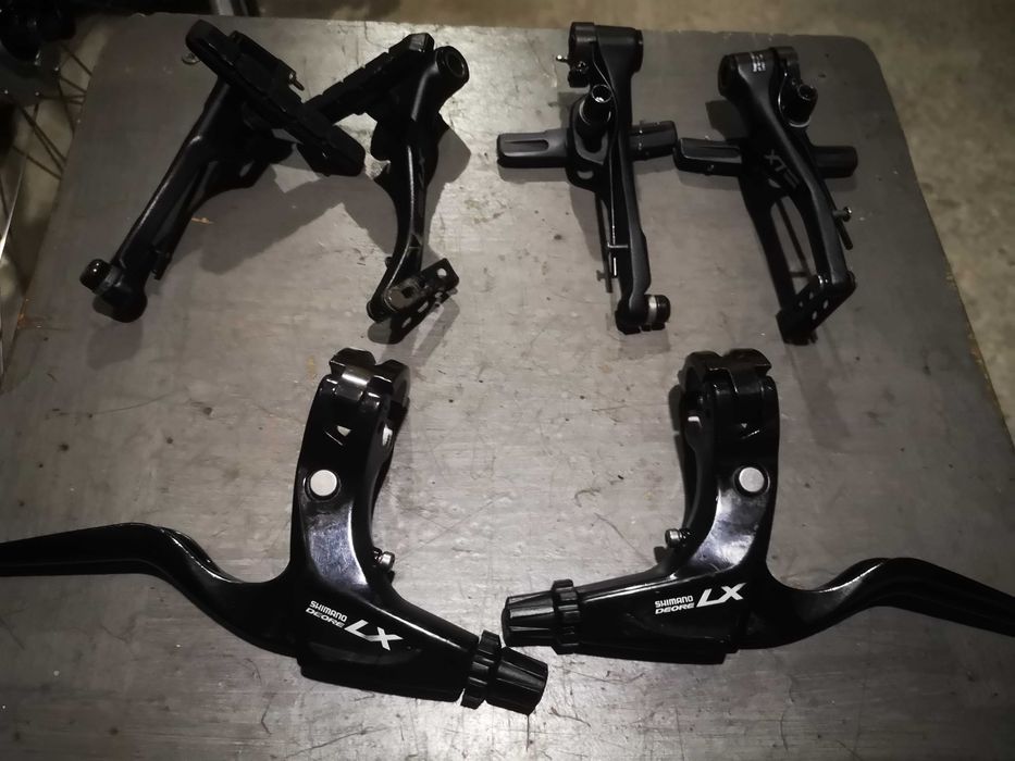 Frane tip V (Tektro, Deore), clasic si semicursiera, piese frana