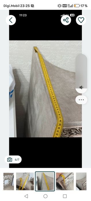 Recepție tapitata cu led