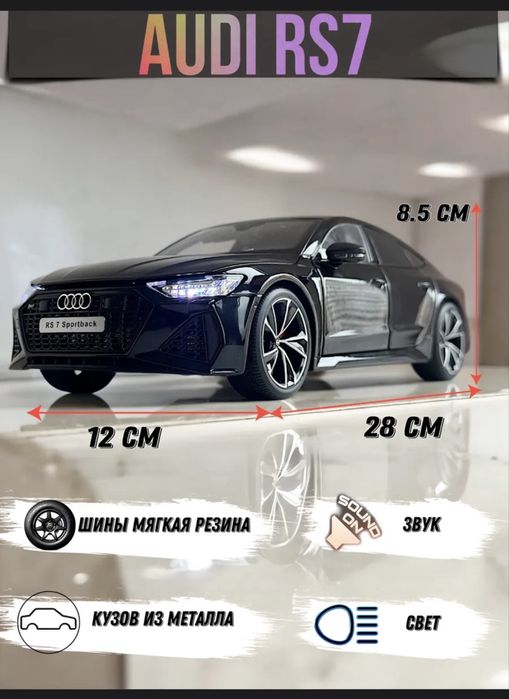 Детская игрушка - Audi RS7 масштаб 1:18