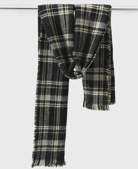 Двухсторонний шарф в клетку