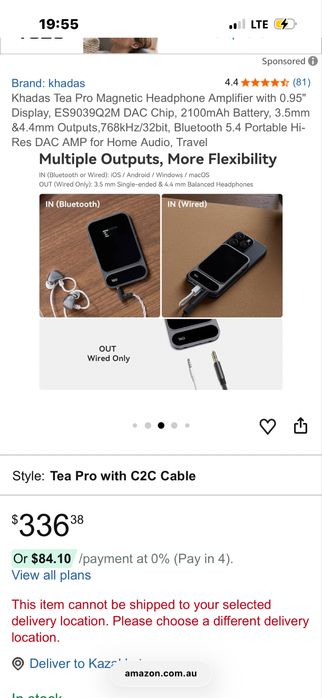 ЦАП-усилитель Khadas Tea Pro