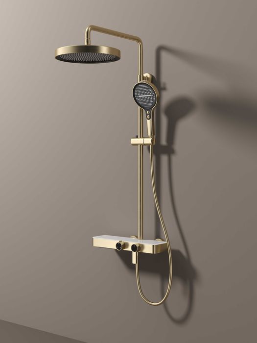 Луксозен душ в златен цвят D29