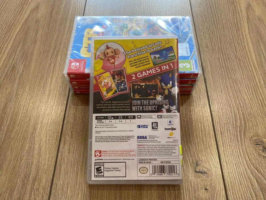 Новый Sonic Forces+Super Monkey Ball: Banana Blitz HD Nintendo Switch