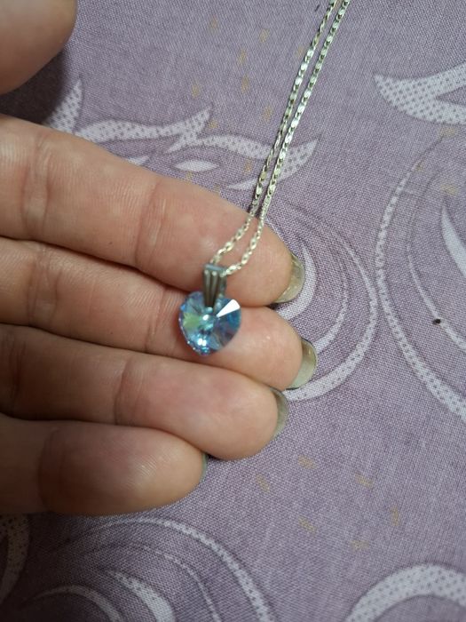 Сребърна верижка с колие