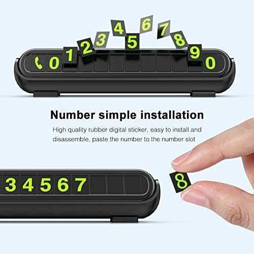 Numar telefon temporar pentru parcare autoadeziv reflectorizant 13 cm