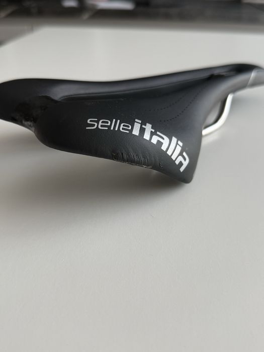 Șa cursieră Selle Italia SLR TI 316 Superflow - Carbon/Titan