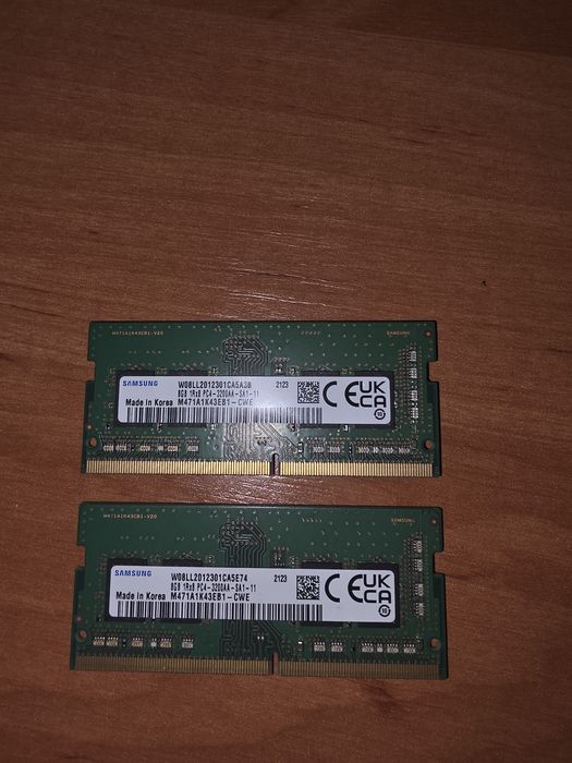 Оперативная память Samsung DDR4 8GB 3200MHz — 2 планки