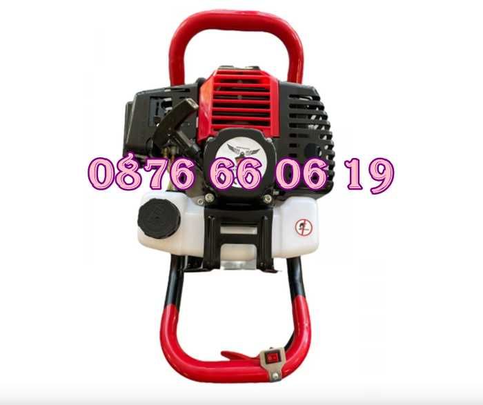 Моторен бензинов свредел за дупки 74 куб. със свредло 150 мм