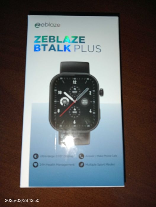 Умные часы Zeblaze btalk plus в упаковке