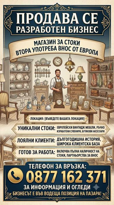 Разработен бизнес за мебели и аксесоари