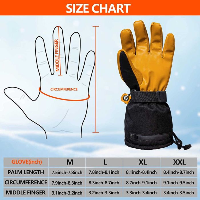 нагреваеми ръкавици за мъже (L)