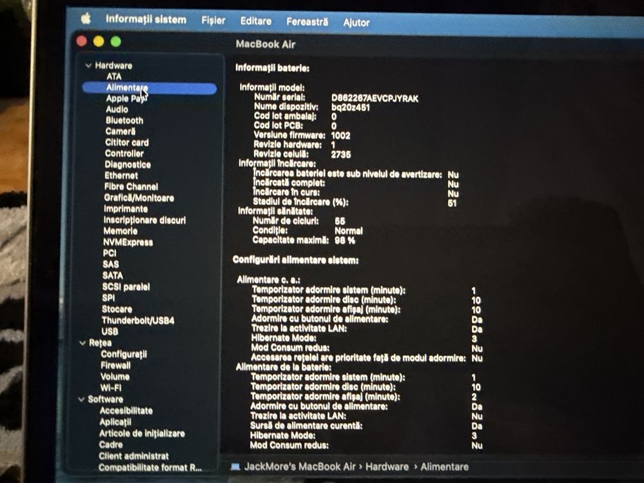 Laptop Apple Macbook Air 2020 m1 8gb ssd ca nou