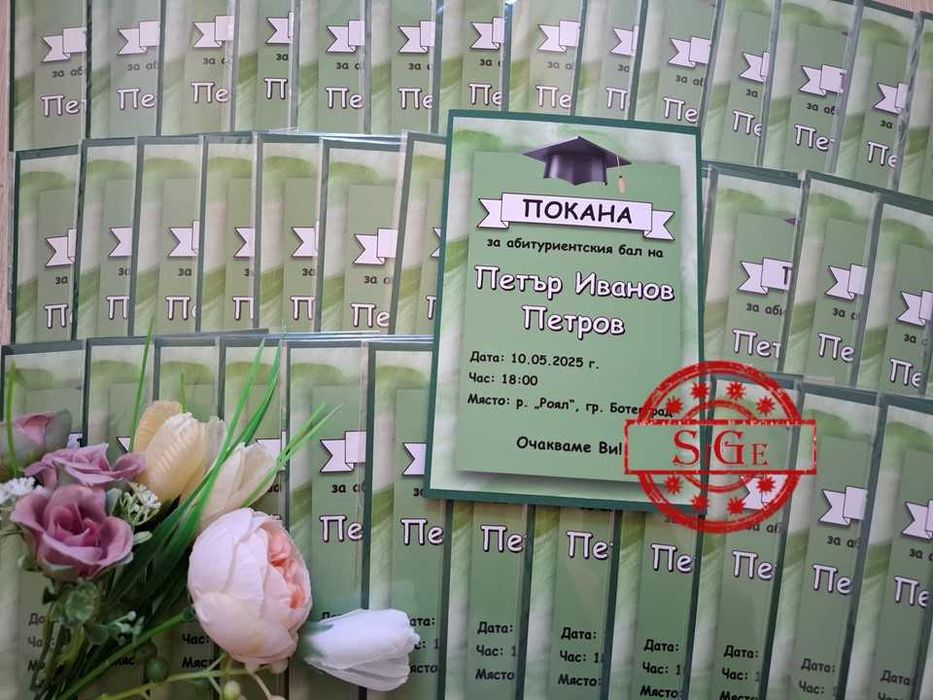 Покани за абитуриентски бал