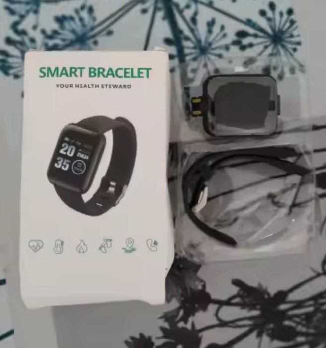 Смарт часовник черен