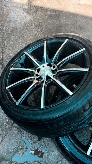 Set 4 jante aliaj R17 cu anvelope Bridgestone Potenza 205/40 R17