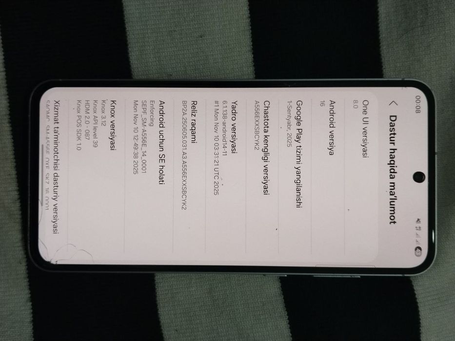 Samsung A55 5G 8ga 256Gb