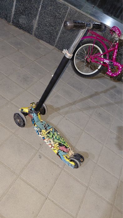 Велосипед и самокат