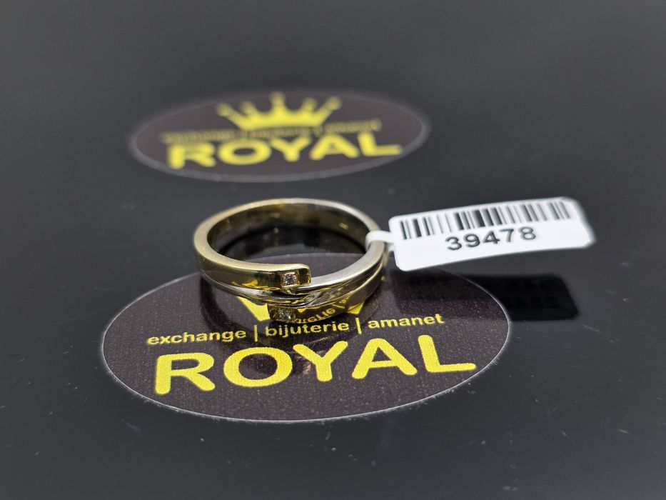 Bijuteria Royal: Inel aur 14k/ 2 Diamante /4.26 gr