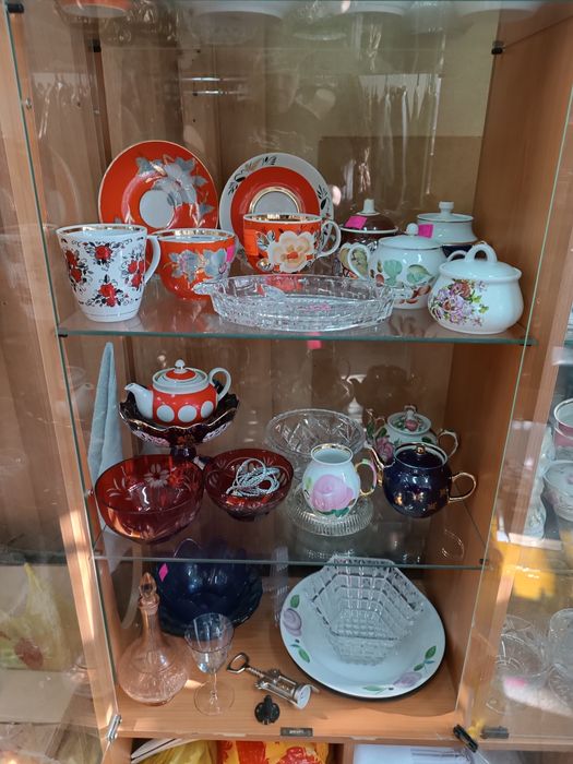 Посуда СССР фарфор, керамика, стекло, хрусталь