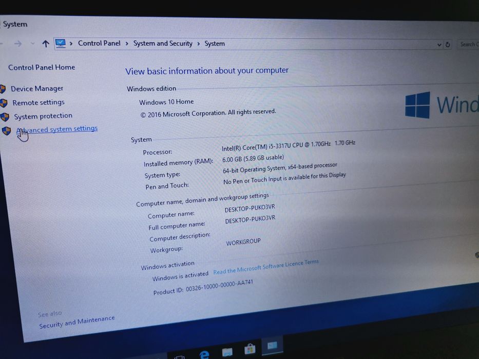 Laptop Asus UX32A i5