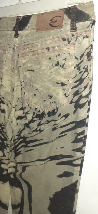 Pantaloni jeans dama de designer Just Cavalli animal print