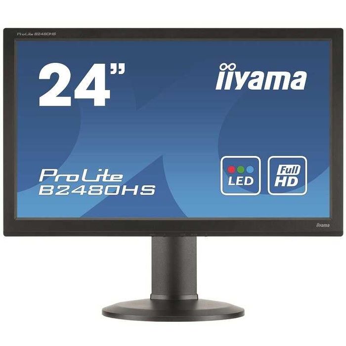 Monitor LED 23.6", Full HD, HDMI, Boxe Iiyama ProLite, B2480HS-B1