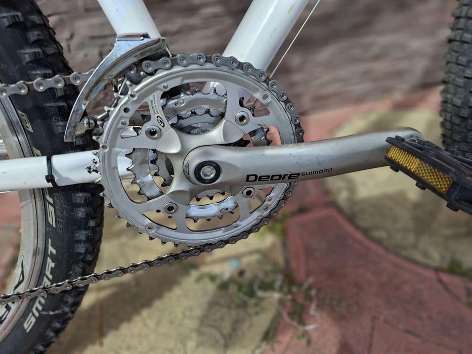 Bicicleta 29 Alb shimano deore full usoara