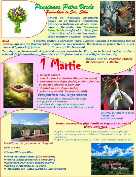 Pachet festiv 1 martie, 8 martie, Paste