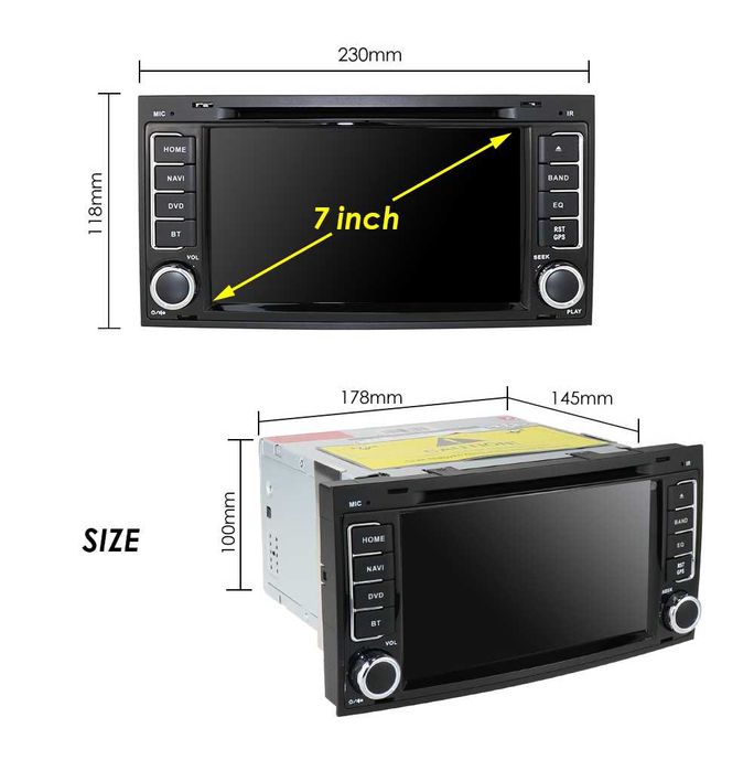 Мултимедия 7" Android 11 за VW Touareg T5 Multivan GPS CARPLAY